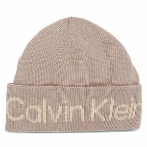 Sapka Calvin Klein Logo Reverso Tonal Beanie K60K611151 Bézs kép