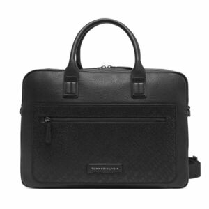 Laptoptáska Tommy Hilfiger Th Monogram Computer Bag AM0AM13209 Fekete kép