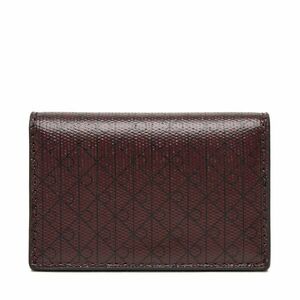 Kis női pénztárca Calvin Klein Emblem Aop Accordion Cardcase LV04F1083G Bordó kép