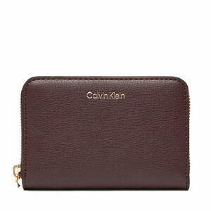 Nagy női pénztárca Calvin Klein Foil Logo Medium Zip Around LV04F1091G Bordó kép