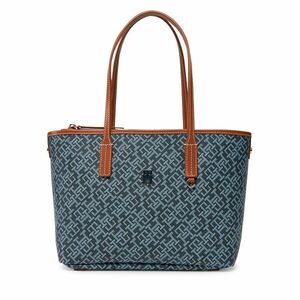 Táska Tommy Hilfiger Th Monoplay Leather Mini Tote AW0AW17415 Sötétkék kép