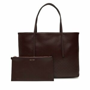 Táska Calvin Klein Emblem Aop Small Tote LV04F3267G Bordó kép