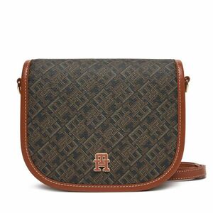 Táska Tommy Hilfiger Th Monoplay Leather Saddle Bag AW0AW17414 Fekete kép