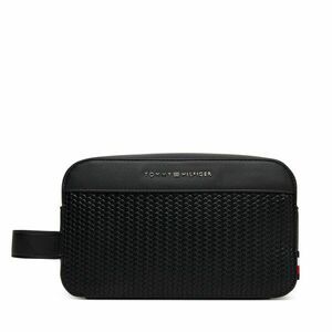 Smink táska Tommy Hilfiger Th Woven Washbag AM0AM13838 Fekete kép