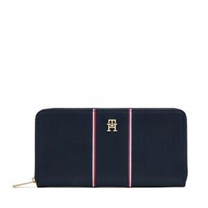 Nagy női pénztárca Tommy Hilfiger Th Icon Lrg Za Nylon Corp AW0AW17954 Sötétkék kép