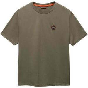 Rövid ujjú pólók Napapijri S Badge T-Shirt Tea Leaf kép