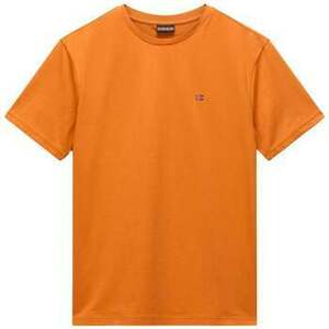 Rövid ujjú pólók Napapijri Salis Sum T-Shirt Orange Pumpkin kép