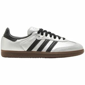 Rövid szárú edzőcipők adidas Samba OG Silver Metallic Black Gum (Women's) kép