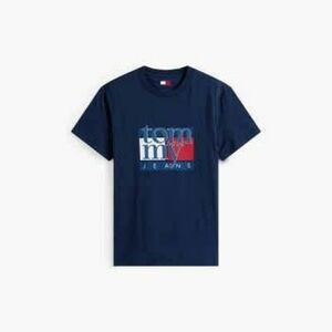 Rövid ujjú pólók Tommy Jeans TJM SLIM RWB FLAG TEE EX kép
