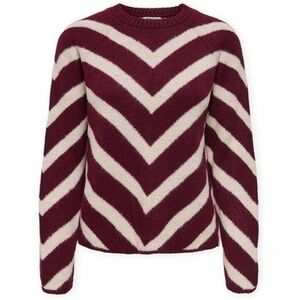 Pulóverek Only Eliza Knit - Zinfandel/Whitecap kép