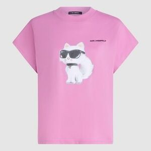Rövid ujjú pólók Karl Lagerfeld IKON AQUARELLE C LOOSE T-S kép
