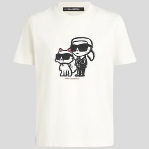 Rövid ujjú pólók Karl Lagerfeld IKON SKETCH DUO T-SHIRT kép