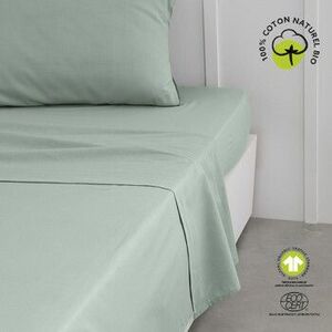 Lepedő Today Drap Plat 240/300 Coton TODAY Organic Celadon kép
