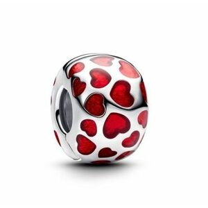 Pandora Pandora Romantikus klipsz gyöngy szívekkel Moments 793679C01 kép