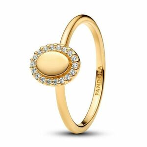 Pandora Pandora Elegáns aranyozott gyűrű Ovális glóriával Shine 163800C01 60 mm kép