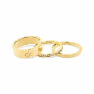 Calvin Klein Calvin Klein Aranyozott acél gyűrű szett CK Trio 35000795 54 mm kép