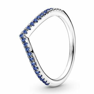 Pandora Pandora Modern ezüst gyűrű Csillogó kék kívánságok Timeless 196316C02 52 mm kép