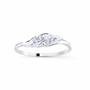 Cutie Jewellery Cutie Jewellery Z8021–10-X-2 bájos gyűrű fehéraranyból cirkóniumkövekkel kirakva 51 mm kép