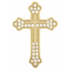 Troli Troli Modern aranyozott bross Kereszt KS-224_G kép