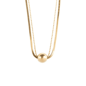 Marc Malone Marc Malone Dupla aranyozott nyaklánc Skye Gold Necklace MCN24001G kép