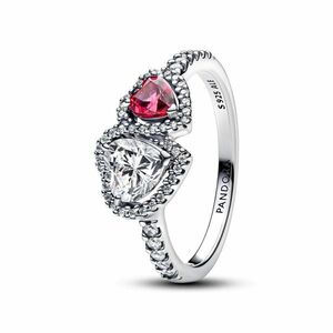 Pandora Pandora Ezüst gyűrű Csillogó szívek glóriával Timeless 193662C01 50 mm kép