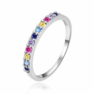 Agato Agato Ezüst gyűrű színes cirkónium kövekkel AGT-R46C 58 mm kép