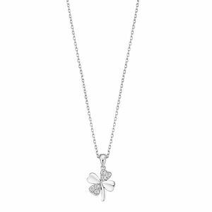 Lotus Silver Lotus Silver Gyengéd ezüst nyaklánc színtiszta cirkónium kövekkel négylevelű lóhere LP3108-1/1 kép
