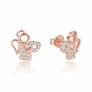 Beneto Beneto Gyengéd bronz angyal fülbevaló AGUP2666-ROSE kép