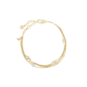 Emporio Armani Emporio Armani Tripla aranyozott karkötő aventurinnal EGS3226710 kép