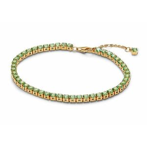 Pandora Pandora Aranyozott karkötő zöld cirkónium kövekkel Timeless Shine 561469C02 18 cm kép