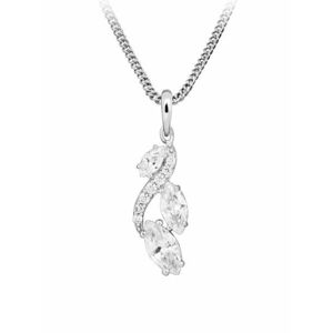 Silver Cat Silver Cat Ezüst nyaklánc cirkónium kövekkel Classics SC594 (lánc, medál) kép