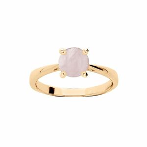 Troli Troli Finom aranyozott gyűrű rózsakvarccal PO/SR09587I 56 mm kép