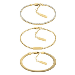 Calvin Klein Calvin Klein Modern aranyozott karkötő szett CK Trio 35000797 kép