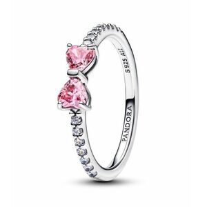 Pandora Pandora Csillog´ezüst gyűrű Rózsaszín masni Timeless 193510C01 56 mm kép