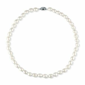 JwL Luxury Pearls JwL Luxury Pearls Bájos nyaklánc fehér igazgyöngyökből JL0864 kép