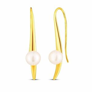 JwL Luxury Pearls JwL Luxury Pearls Elegáns aranyozott fülbevaló gyöngyökkel JL0856 kép