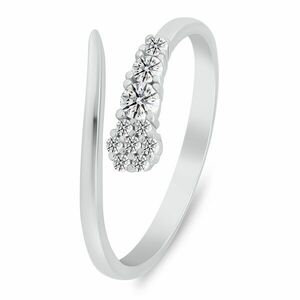 Brilio Silver Brilio Silver Luxus nyitott gyűrű színtiszta cirkónium kövekkel RI153W 50 mm kép