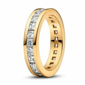 Pandora Pandora Csillogó aranyozott gyűrű Örökkévalóság karikája Shine 163797C01 56 mm kép