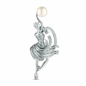 JwL Luxury Pearls JwL Luxury Pearls Elegáns táncos bross igazgyönggyel JL0875 kép