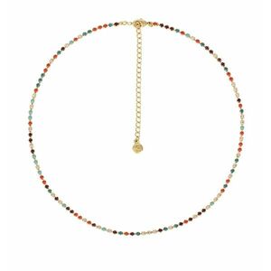 Preciosa Preciosa Aranyozott nyaklánc cseh kristállyal Choker Glowline Royal Lagoon 2570Y70 kép