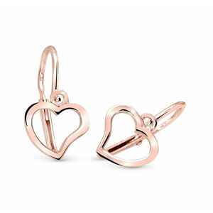 Cutie Jewellery Cutie Jewellery Rózsaszín arany szív fülbevaló C2760-10-X-4 kép