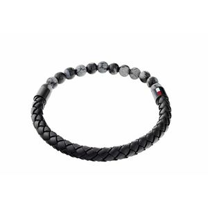 Tommy Hilfiger Tommy Hilfiger Eredeti bőr karkötő obszidiánnal 2790473 kép