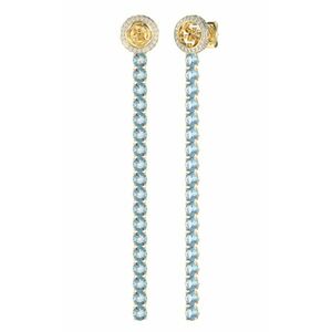 Guess Guess Jellegzetes aranyozott fülbevaló kék kristályokkal Paradise JUBE05144JWYGLST/U kép