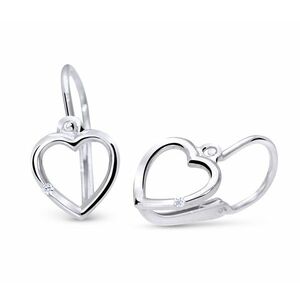 Cutie Jewellery Cutie Jewellery Arany szív fülbevaló cirkónium kövekkel C2761-10-X-2 fehér kép