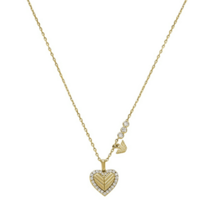 Emporio Armani Emporio Armani Bájos aranyozott nyaklánc cirkónium kövekkel Szív EG3622710 kép
