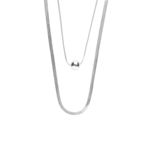 Marc Malone Marc Malone Divat acél nyaklánc Luna Silver Necklace MCN250257S kép