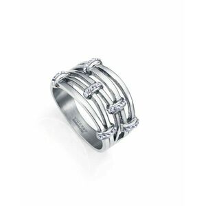 Viceroy Viceroy Modern acél gyűrű kristályokkal Chic 75367A01 52 mm kép