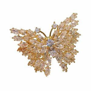 Troli Troli Csillogó aranyozott bross Pillangó Gold kép