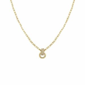 Rosefield Rosefield Elegáns, aranyozott nyaklánc cirkónium kövekkel Bow Link Studs JNBSG-J898 kép