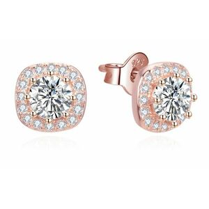Beneto Beneto Elegáns bronz fülbevaló cirkónium kövekkel AGUP3347-ROSE kép